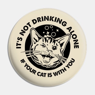 Cat and party Pin