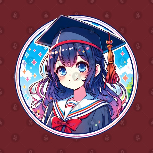 Graduation Anime girl by Japanese Fever