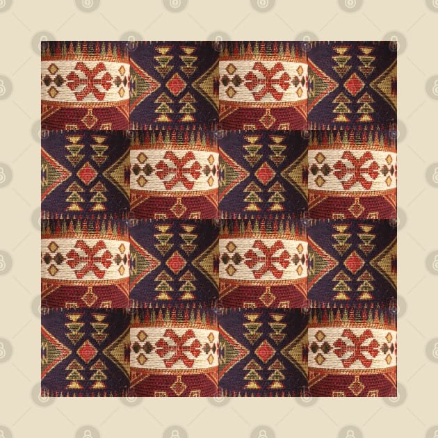 Armenian Traditional Woven Folk Art Fabric by EdenLiving