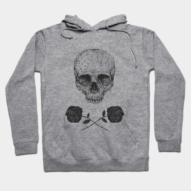 skull and roses hoodie