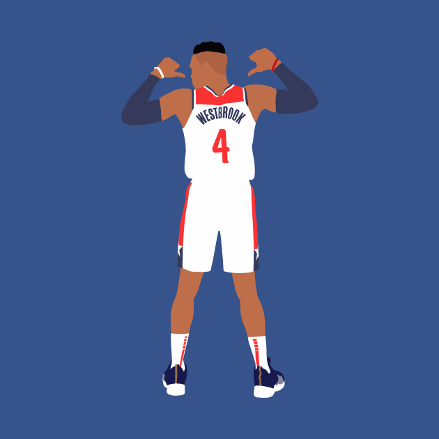 Russell Westbrook Wizards by xRatTrapTeesx