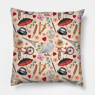 Fall in Love with Paris Pillow