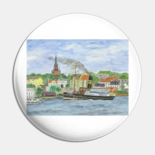 The Flensburg harbor with the Alexandra Pin