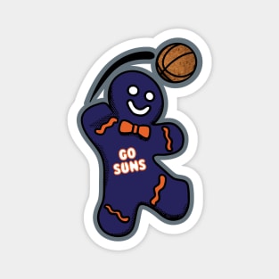 Phoenix Suns Gingerbread Man Magnet