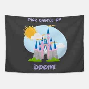 Pink Castle of Doom Tapestry