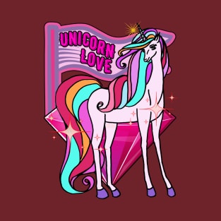 Unicorn Love - Rainbow Unicorn T-Shirt