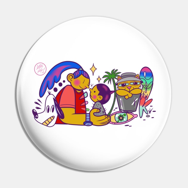 Lolly Pop World Pin by Jim Pixel Inc