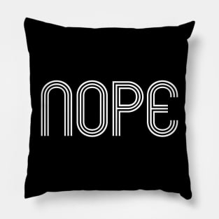 Nope Triline Black Pillow