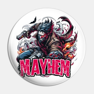 Dark and Deadly Mayhem Pin
