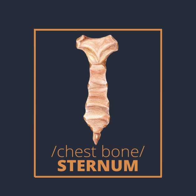 STERNUM /chest bone/ T-SHIRT by Medical clothing