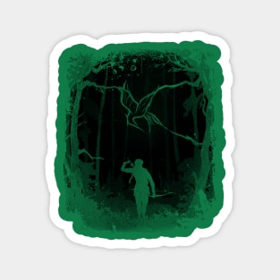 Hunger Games Woods - Black Green Magnet