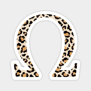 Omega Cheetah Greek Letter Magnet