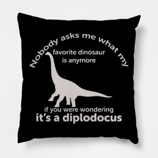 Diplodocus grown up favorite dinosaur Pillow