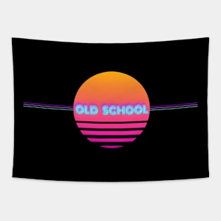 Old school Retrowave Vaporwave Tapestry