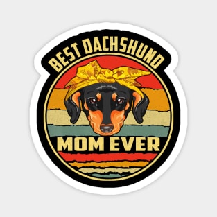 Best Dachshund Mom Ever Vintage Magnet