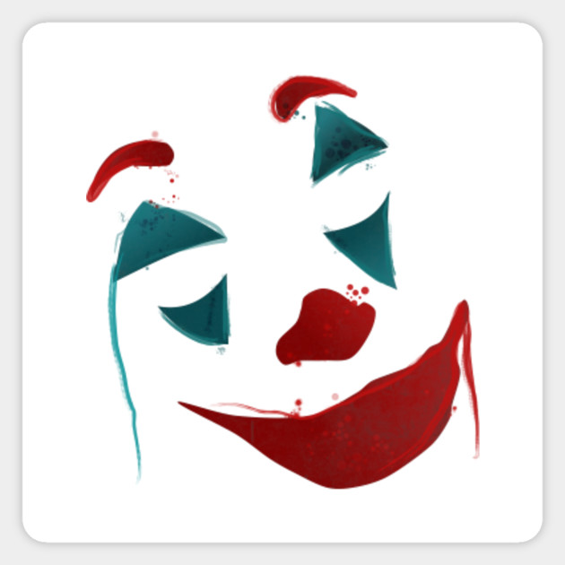 Joker Spray Paint Face Joker Sticker Teepublic Au