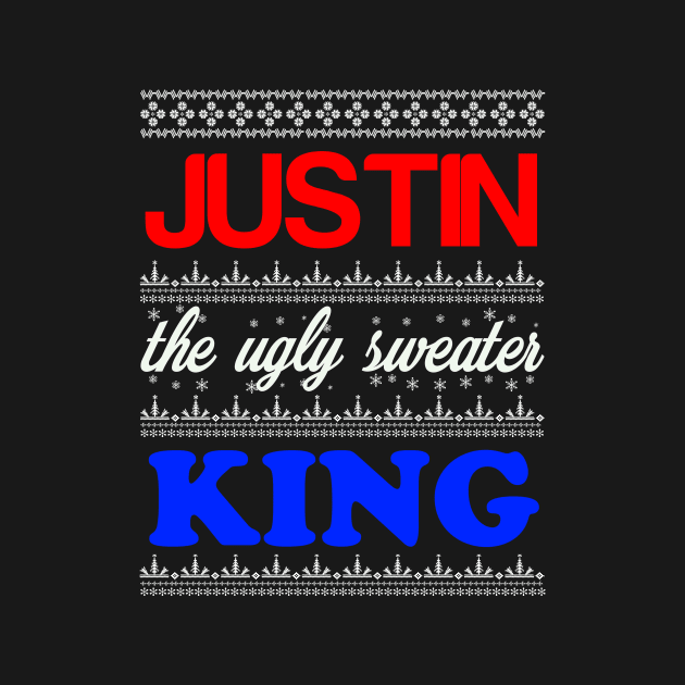 JUSTIN the Ugly Sweater King> Happy Holidays by CoolApparelShop