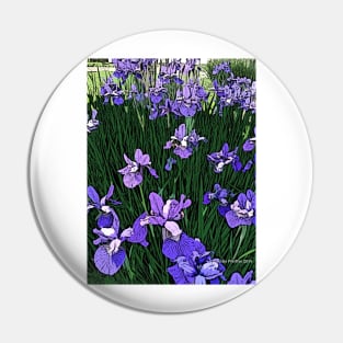 Irises Pin