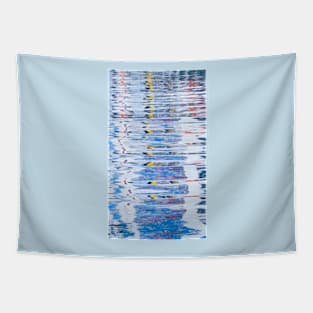 Reflected abstract colors in water Tapestry