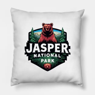 Bear Jasper National Park Pillow