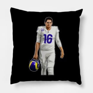 Jared Goff Looks Back Pillow