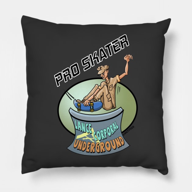 Pro Skater Pillow by SaltyTees