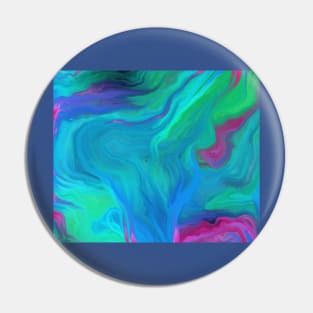 AGATE BLUE ABSTRACT OIL PAINTING Pin