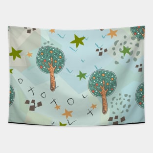 Forest Pattern Tapestry