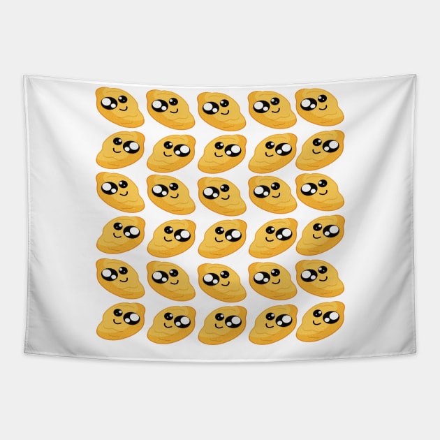 Chicken Nuggget Tapestry by Xinoni