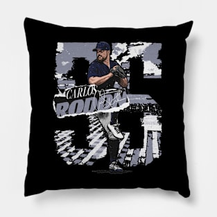 Carlos Rodon New York Y Rough Pillow