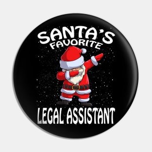 Santas Favorite Legal Assistant Christmas Pin