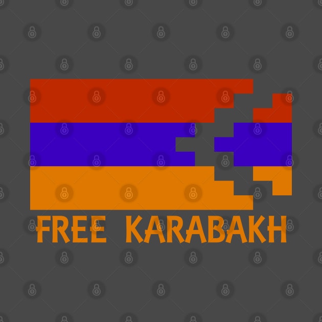 Free Karabakh - Orange by armeniapedia