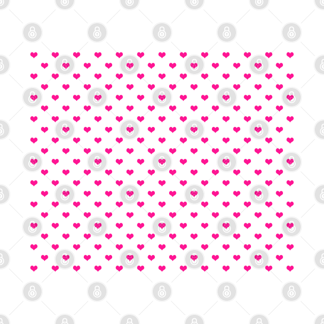 Pink Hearts Pattern by CraftyCatz