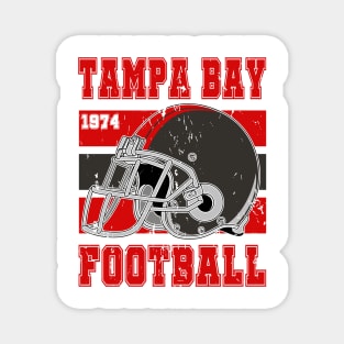 Tampa Bay Retro Football Magnet