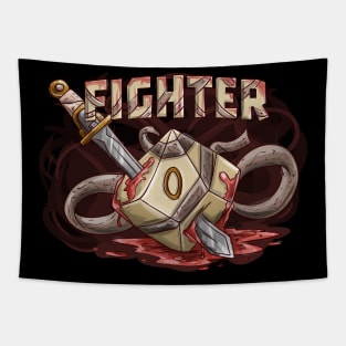 Fighter Funny Dungeons And Dragons DND D20 Lover Tapestry