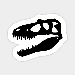 Gorgosaurus skull - black Magnet