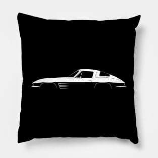 Chevrolet Corvette Sting Ray (C2) Silhouette Pillow