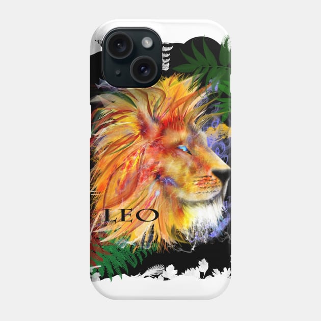 Leo Lion Astrology Design Phone Case by starchildsdesigns