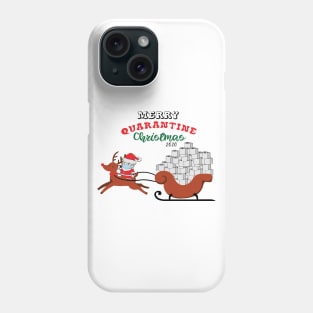 Merry Quarantine Christmas 2020 Toilet Paper Sleigh Phone Case