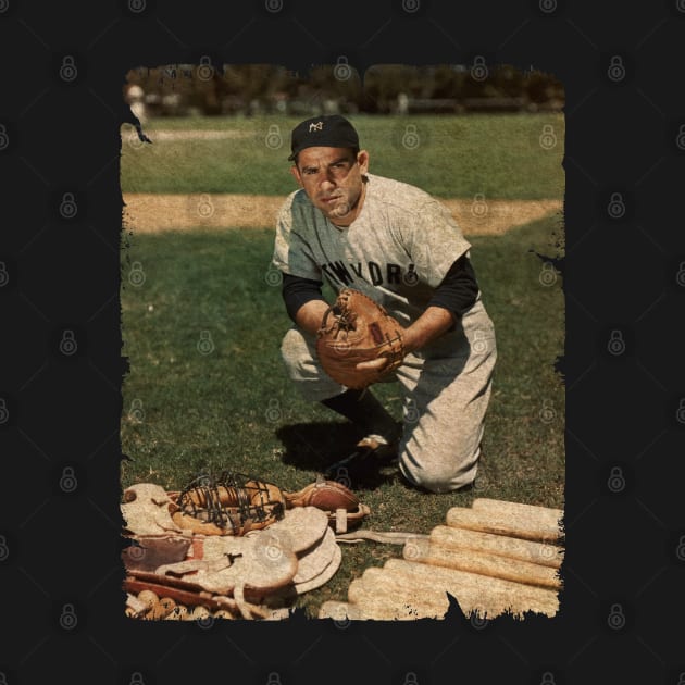 Yogi Berra in New York Yankees by PESTA PORA