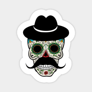 'Cinco de Derby Skull' Art Skull Color Gift Magnet