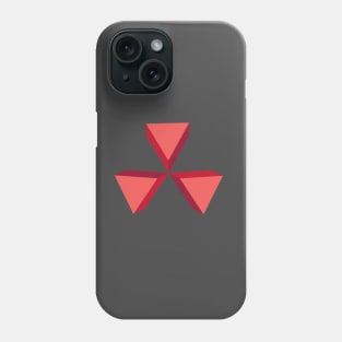 red three corner Phone Case