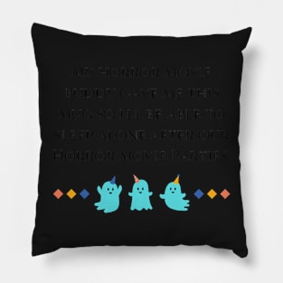 horror movie buddies Pillow