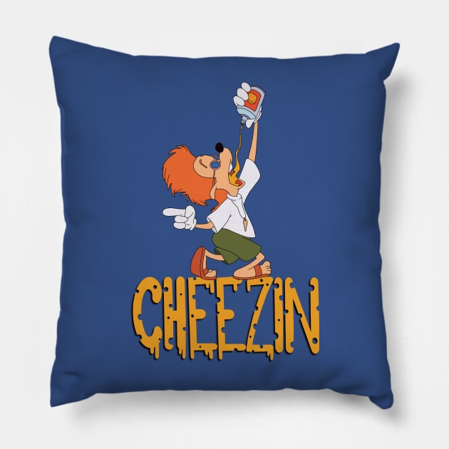 Cheezin Pillow by Leevie