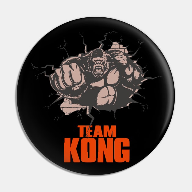 Godzilla vs Kong - Official Team Kong Neon Pin by Pannolinno