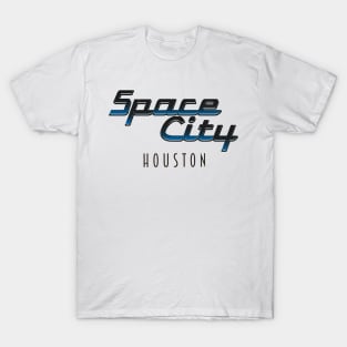 Vintage Houston Baseball Space City Skyline Retro Cityscape T-Shirt