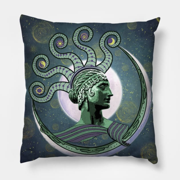 Goddess Luna Pillow by DISmithArt