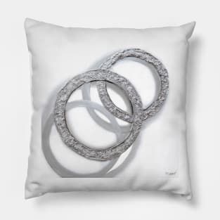 Silver Circles Pillow