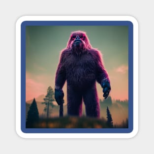 Dope Sasquatch in Nature Magnet