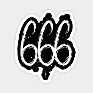 666 devil satan tee Magnet